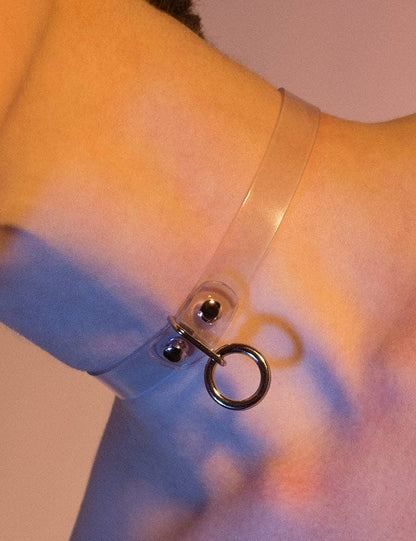Clear CTRL Vinyl Choker: Large