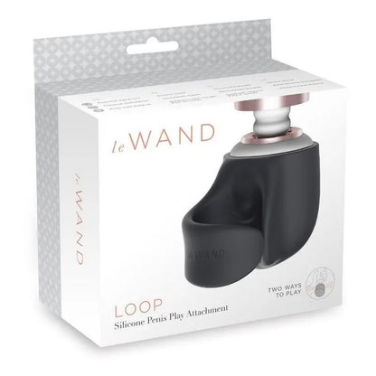 Le Wand Loop silicone penis play attachment in grey and white packaging