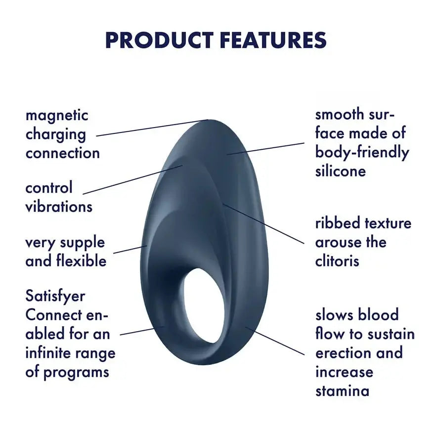 Mighty One Vibrating App Controlled C-ring - Field Day Boutique