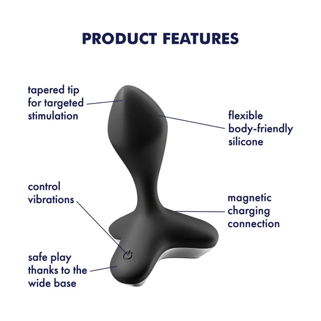 Satisfyer Game Changer Vibrating Plug Black - Field Day Boutique