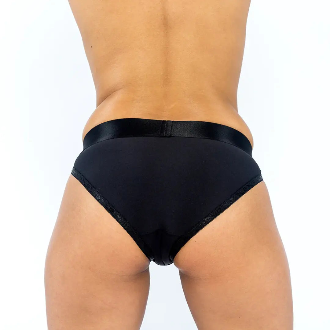 EmEx Silhouette Crotchless Harness Brief - Field Day Boutique