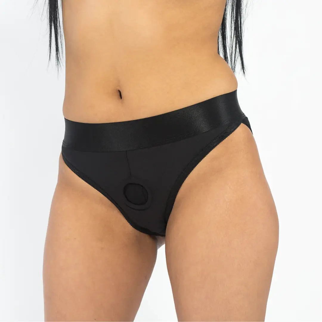 EmEx Silhouette Crotchless Harness Brief - Field Day Boutique